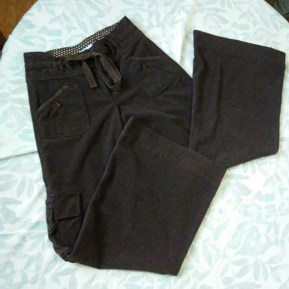 Chocolate brown Sitwell wide leg soft comfy pants